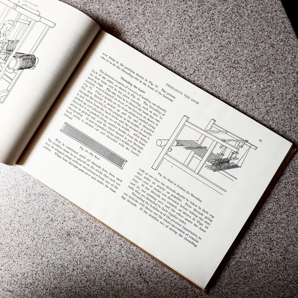 Vintage Foot Power Loom Weaving Book - Picture 5 of 8